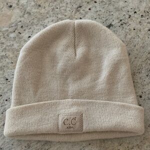 C.C Kids Beige Knit Hat